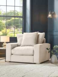 Lyon Loveseat - Ocean Opulent Cotton Velvet - thumbnail 1