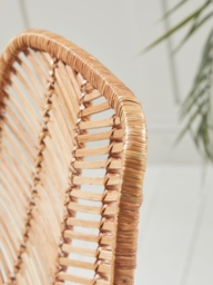 Chevron Flat Rattan Counter Stool - thumbnail 3