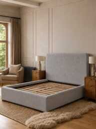 Slate Grey Nils Ottoman Storage Bed - Double - thumbnail 2