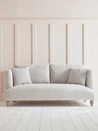 Geneve Two Seater Sofa - Barley Cotton Stripe - thumbnail 5