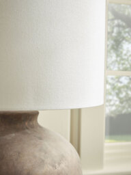 Aged Ceramic Table Lamp - thumbnail 3