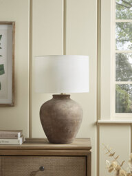Aged Ceramic Table Lamp - thumbnail 1