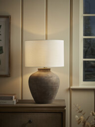 Aged Ceramic Table Lamp - thumbnail 2