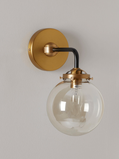 Single Globe Wall Light - image 1