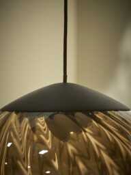 Amber Spiral Glass Chandelier - thumbnail 5
