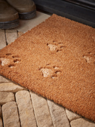 Embossed Paw Print Doormat - thumbnail 2