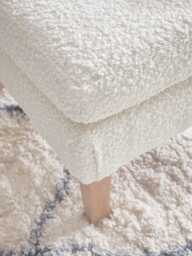 Trosa Ottoman - Cardamom Opulent Cotton Velvet - thumbnail 2