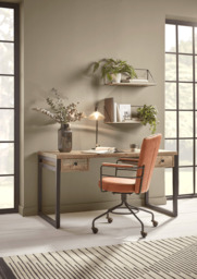 Two Industrial Wood & Metal Shelves - Large - thumbnail 2