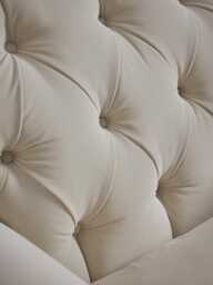 Bern Armchair - Pale Stone Opulent Cotton Velvet - thumbnail 5
