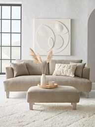 Palma Three Seater Sofa - Navy Opulent Cotton Velvet - thumbnail 1