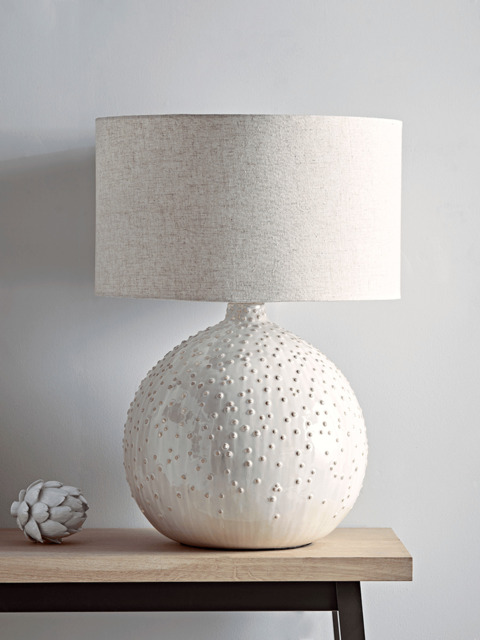 Glazed Dots Table Lamp - White - image 1