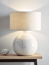 Glazed Dots Table Lamp - White - thumbnail 3