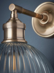 Reeded Glass Wall Light - thumbnail 3