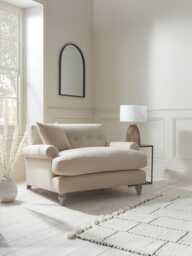 Visby Loveseat - Eucalyptus Wide Cotton Stripe