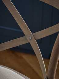 Oak Cross Back Counter Stool - Natural - thumbnail 5