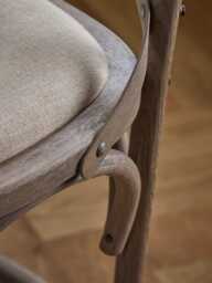 Oak Cross Back Counter Stool - Natural - thumbnail 3