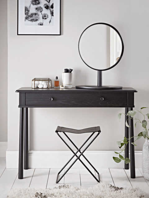 Bergen Oak Dressing Table - Black - image 1