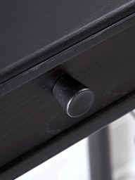Bergen Oak Dressing Table - Black - thumbnail 3