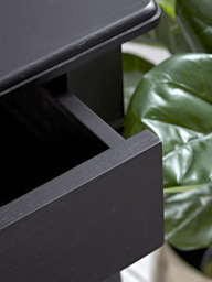 Bergen Oak Dressing Table - Black - thumbnail 4