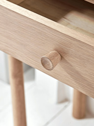 Bergen Oak Dressing Table - Natural - thumbnail 2