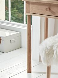 Bergen Oak Dressing Table - Natural - thumbnail 3