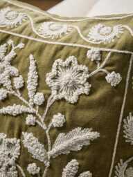 Velvet Chartreuse Cushion Cover - thumbnail 4
