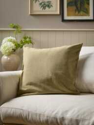 Velvet Chartreuse Cushion Cover - thumbnail 2