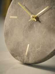 Circular Travertine Clock - thumbnail 2