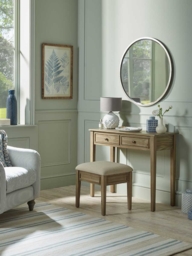 French Blue Striped Rug - thumbnail 4