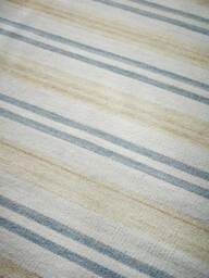 French Blue Striped Rug - thumbnail 3