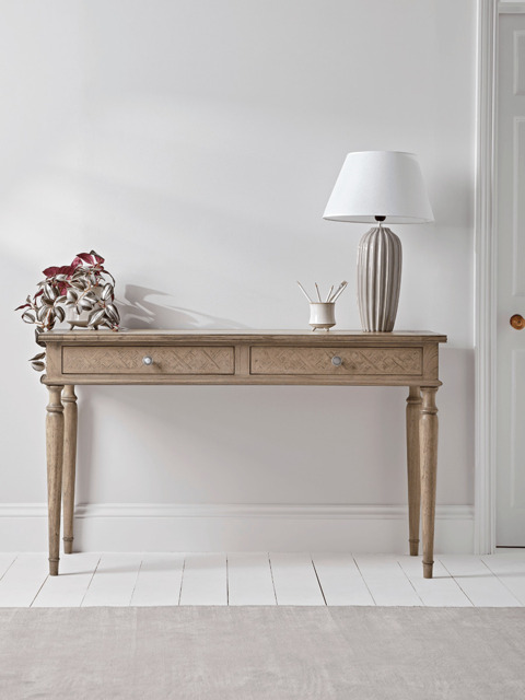 Geometric Parquet Desk - image 1