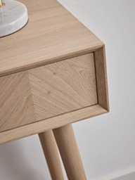 Chevron Oak Dressing Table - thumbnail 2