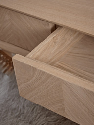 Chevron Oak Dressing Table - thumbnail 4
