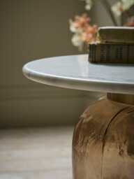 Blush Glass & Marble Coffee Table - thumbnail 2