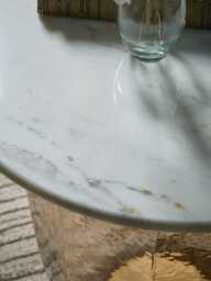 Blush Glass & Marble Coffee Table - thumbnail 3
