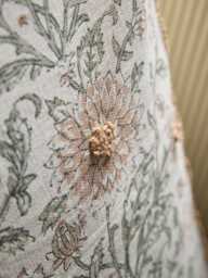 Embroidered Hand Block Printed Cushion Cover - Large - thumbnail 3