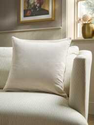 Embroidered Hand Block Printed Cushion Cover - Large - thumbnail 2