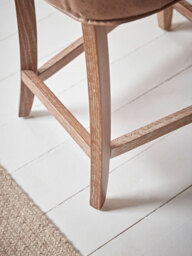 Two Leather Counter Stools - thumbnail 5