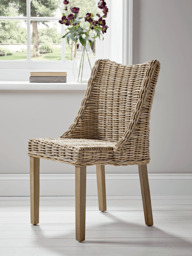 Round Rattan Dining Chair - thumbnail 2