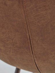 Soho Tan Faux leather Upholstered Dining Chair - Set of 2 - thumbnail 5