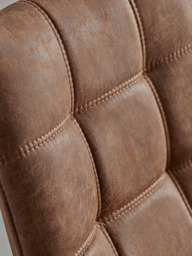 Soho Tan Faux leather Upholstered Dining Chair - Set of 2 - thumbnail 3