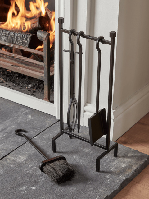 Iron Hanging Fireside Set - Black - image 1