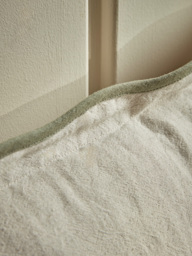 Scalloped Square Cushion Cover - Fern Green - thumbnail 4