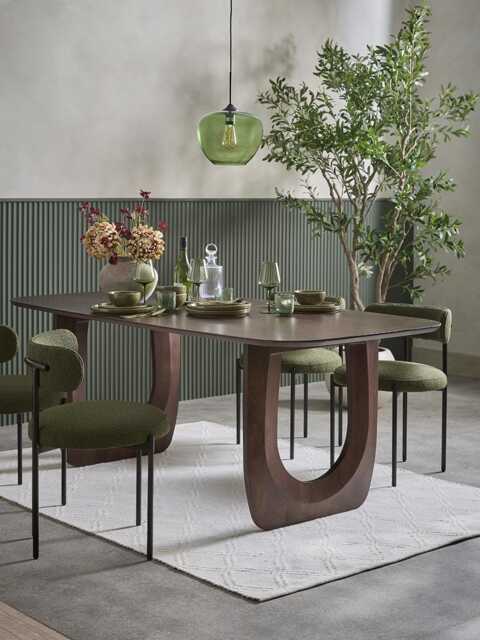 Teya Rectangle Dinning Table - 6 Seater - image 1