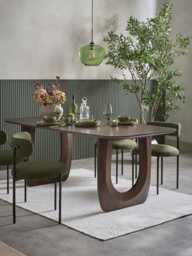 Teya Rectangle Dinning Table - 6 Seater - thumbnail 1