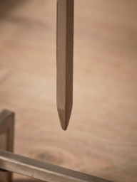 Iron Hanging Fireside Set - Silver - thumbnail 4