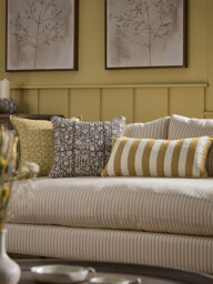 Classic Stripe Cushion - Ochre - thumbnail 5