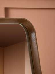 Squoval Oak Standing Full Length Mirror - thumbnail 3