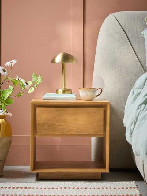 Teak Bedside Table - image 1
