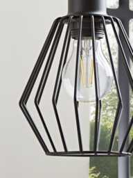 Caged Industrial Wall Light - thumbnail 4